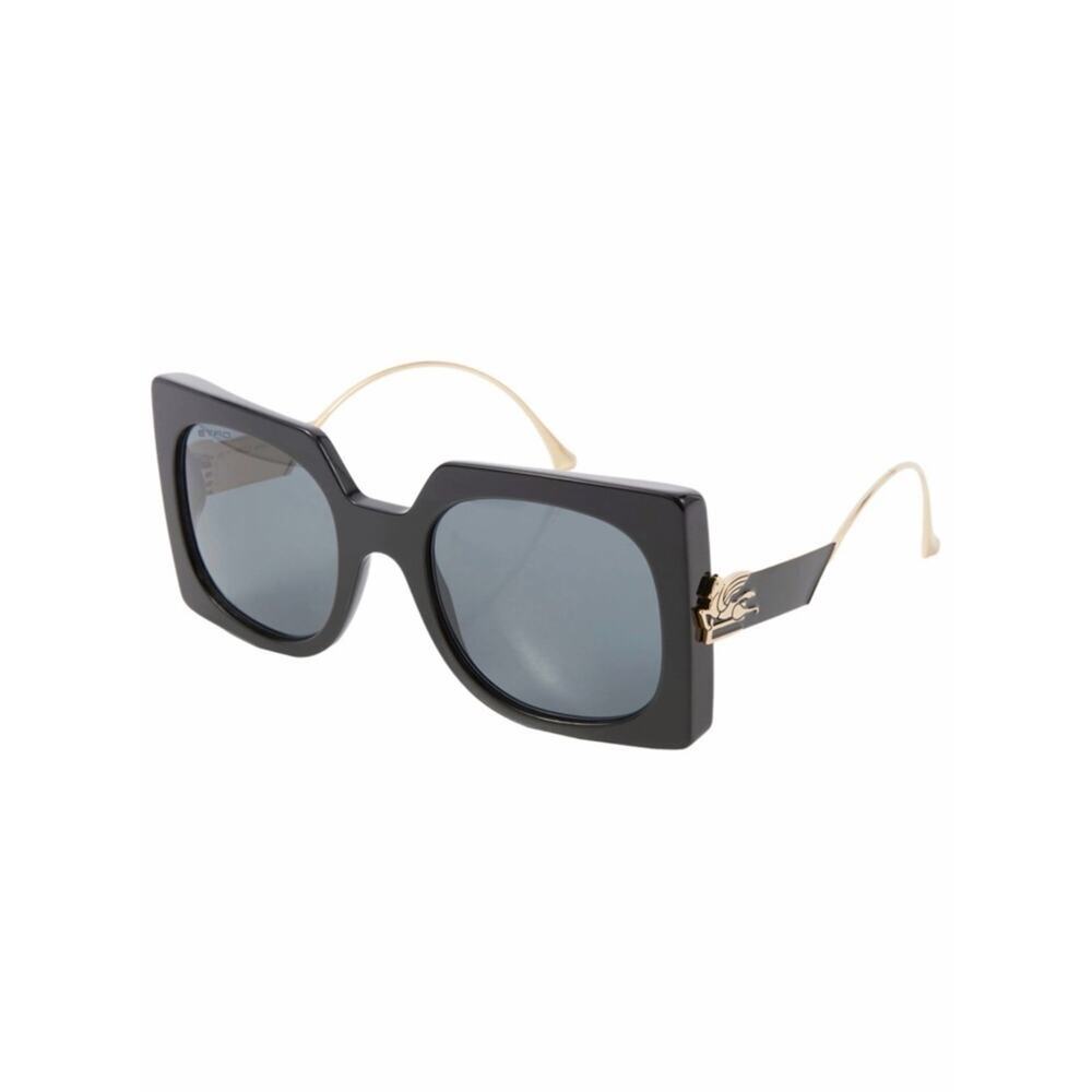 New, ETRO Sunglasses ETRO0026/S 807IR Oversized Square Black Frame